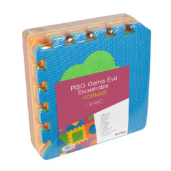 Me-Piso De Goma Eva 9pzs 30x30 Formas 93082