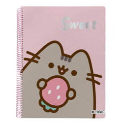 Cuaderno Mooving A4 X80hj Cuadr Pusheen 1212207