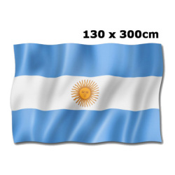 Bandera Emblemas Argentina Flameo 130x300 C/Sol