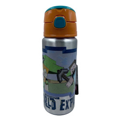 Botella Cresko Aluminio 600ml Minecraft Mi083