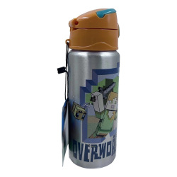 Botella Cresko Aluminio 600ml Minecraft Mi083