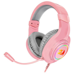 Auricular Redragon Gamer H260p Hylas Rosa C/Mic 3.5mm