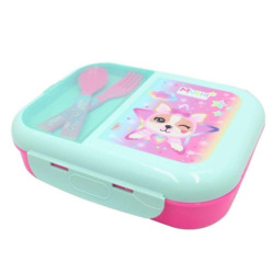 Lunchera Box Con Divisiones Y cubiertos Simones Si497