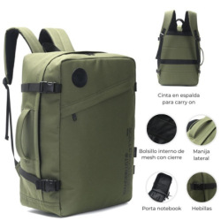 Mochila Porta Notebook Travel Urban 18" Verde 39256