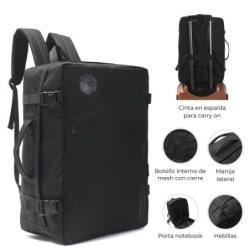 Mochila Porta Notebook Travel Urban 18" Negra 39254