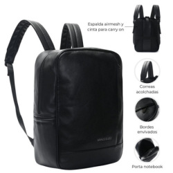 Mochila Wanderlust 18pulg Go Black Eco Cuero 38578