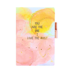 Libreta Colours 11x16 C6 Frases C/Dorado 80h 26942
