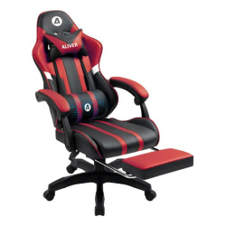 Silla Gamer Aliver Raptor Reposapiés C/Masaje Rojo 9920