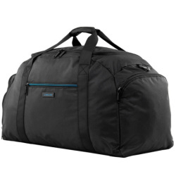 Bolso Crossover Grande Negro C/Azul Fusion-20906