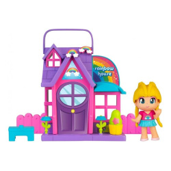 Cf-Muñeca Pinypon Con Casita Flower Y Rainbow Y26000
