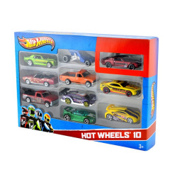 Mattel-Hot Wheels Pack x 10 Autitos