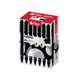 Boligrafo Filgo Retrac Nero 1mm Negro Nr10-C36