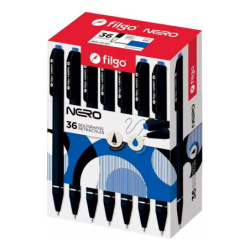 Boligrafo Filgo Retrac Nero 1mm Azul Nr10-C36