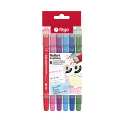 Microfibra Filgo Doble Punta C/Sellos X6 Rlart-E6