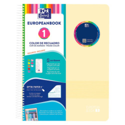 Cuaderno Europeanbook A4 80hr 1 Live Y Go Pastel 187969
