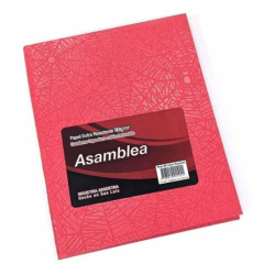 Cuaderno Asamblea T/D N1 50 Rayado Arana Rojo 111516