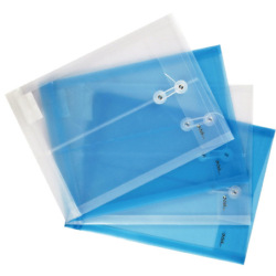 Sobre Deli Plastico A4 C/Hilo Vertical Cristal E5511t