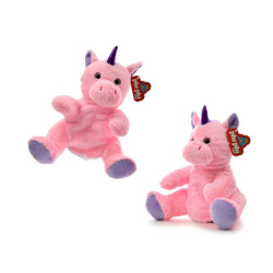 Peluches-Titeres 22cm Unicornio C/Patas 1608
