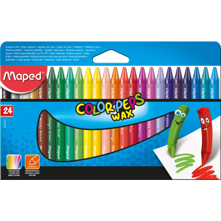 24 crayones de maní para estudiantes crayones de colores - Temu Chile