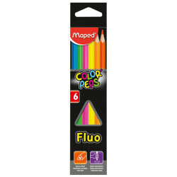 Lápiz Maped Colorpeps Fluo x 6 Colores