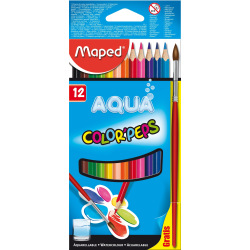 Lápiz Maped Colorpeps Acuarelables x 12 C/Pincel