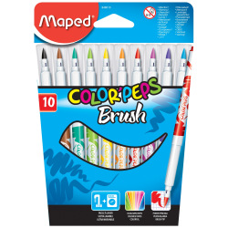 Marcador Maped Color Peps Brush x 10 Colores