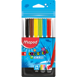 Marcador Maped Color Peps Ocean x 6 Estuche