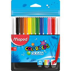 Marcador Maped Color Peps Ocean x 10 Estuche