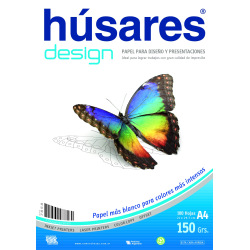 Resma Husares Design A4 x 100 hojas 150gr