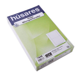 Resma Husares Oficio Microperforado al medio x 500 hojas 75gr