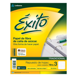 Repuesto Éxito x 96 Hojas Cuadriculado