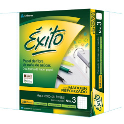 Repuesto Éxito Margen Reforzado x 288 Hojas Cuadriculado