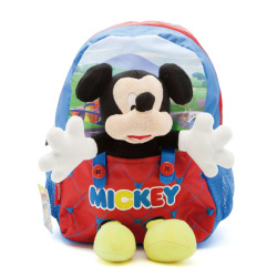 Cresko - Mochila de Espalda 13" Mickey C/Peluche