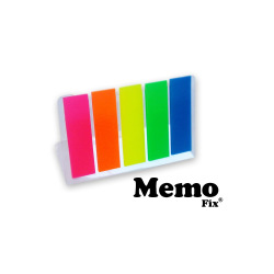 Banderitas Memo Fix 12 x 44mm x 125 hojas Neón 512